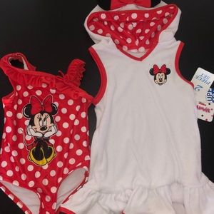 Minnie swimsuit with coverup